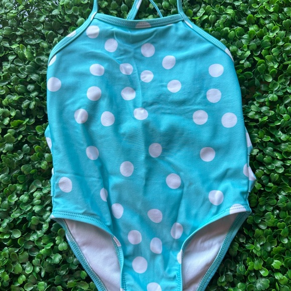 Cat and Jack Ruffle Polka Dot Bathing Suit - Picture 2 of 3